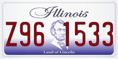 IL license plate Z961533