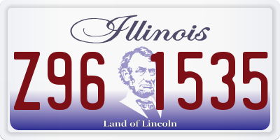 IL license plate Z961535