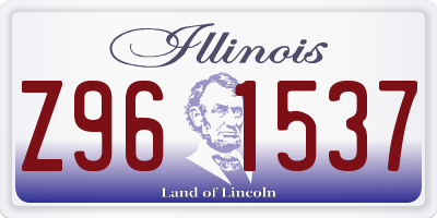 IL license plate Z961537