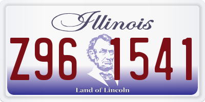 IL license plate Z961541