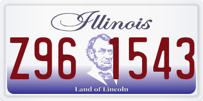 IL license plate Z961543
