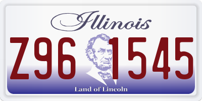 IL license plate Z961545
