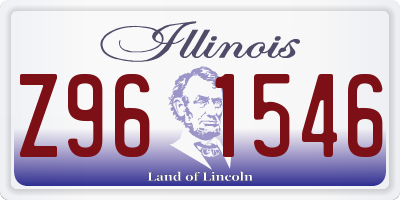 IL license plate Z961546