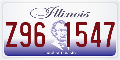 IL license plate Z961547
