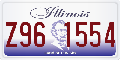IL license plate Z961554
