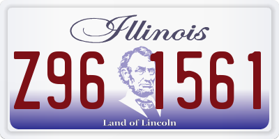 IL license plate Z961561