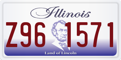 IL license plate Z961571