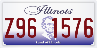 IL license plate Z961576