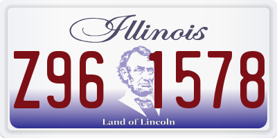 IL license plate Z961578