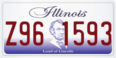 IL license plate Z961593