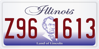 IL license plate Z961613