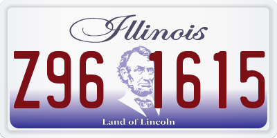 IL license plate Z961615