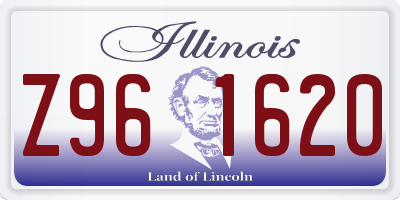 IL license plate Z961620