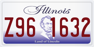 IL license plate Z961632