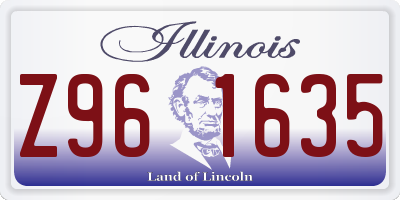 IL license plate Z961635