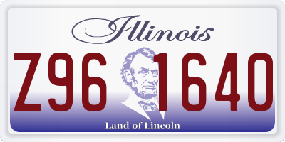 IL license plate Z961640