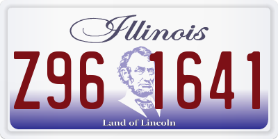 IL license plate Z961641