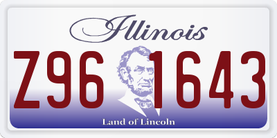 IL license plate Z961643