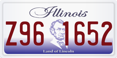 IL license plate Z961652