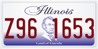 IL license plate Z961653