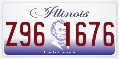 IL license plate Z961676