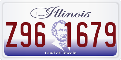 IL license plate Z961679
