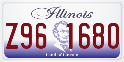 IL license plate Z961680