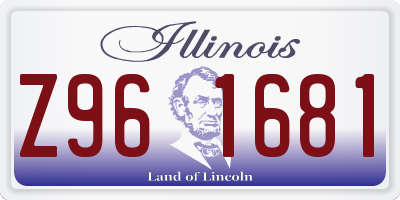IL license plate Z961681