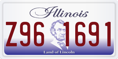 IL license plate Z961691
