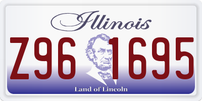 IL license plate Z961695