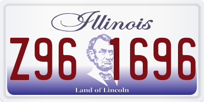 IL license plate Z961696