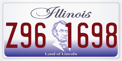 IL license plate Z961698