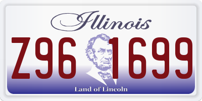 IL license plate Z961699