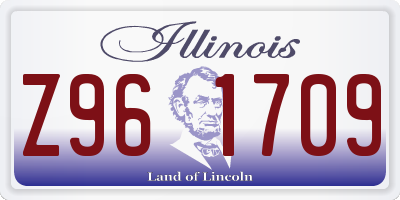 IL license plate Z961709