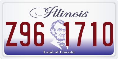 IL license plate Z961710