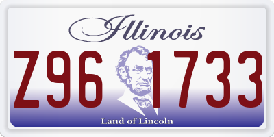 IL license plate Z961733