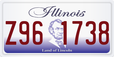 IL license plate Z961738