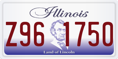 IL license plate Z961750