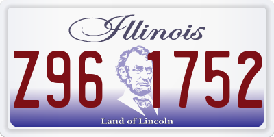 IL license plate Z961752