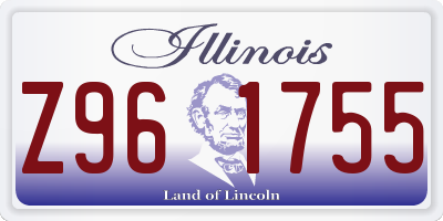 IL license plate Z961755