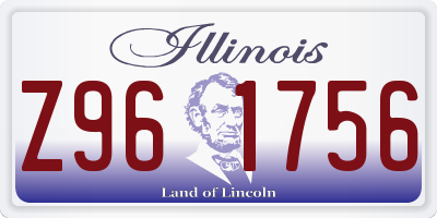 IL license plate Z961756