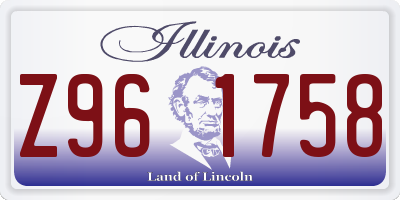 IL license plate Z961758