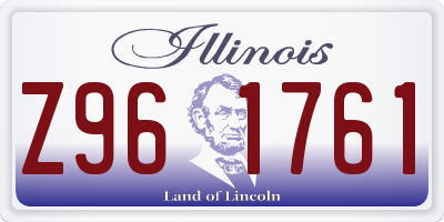 IL license plate Z961761