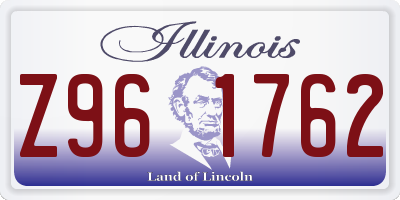 IL license plate Z961762