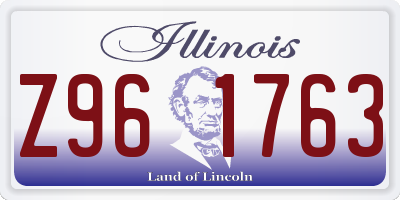 IL license plate Z961763