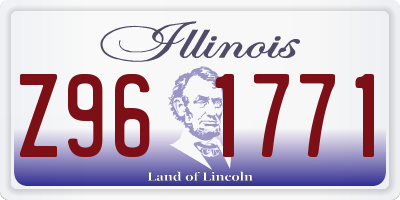 IL license plate Z961771