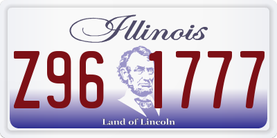IL license plate Z961777