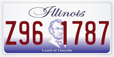 IL license plate Z961787