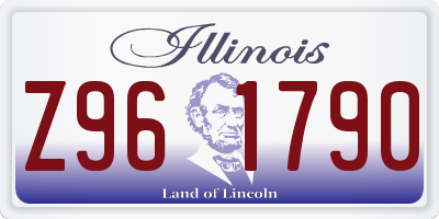 IL license plate Z961790