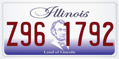 IL license plate Z961792
